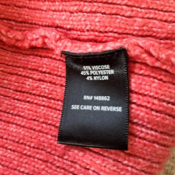 Torrid Cardigan Sweater Waflle Knit Open Cardigan Torrid Size 1  14 /16 XL Coral - Picture 11 of 13